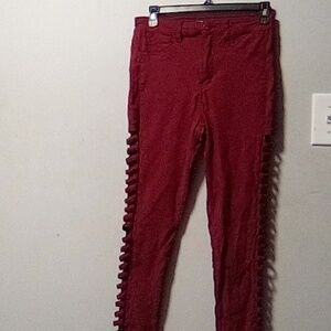 AQ  brand burgundy stretch jeans. Size 11.